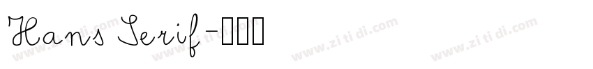 Hans Serif字体转换
